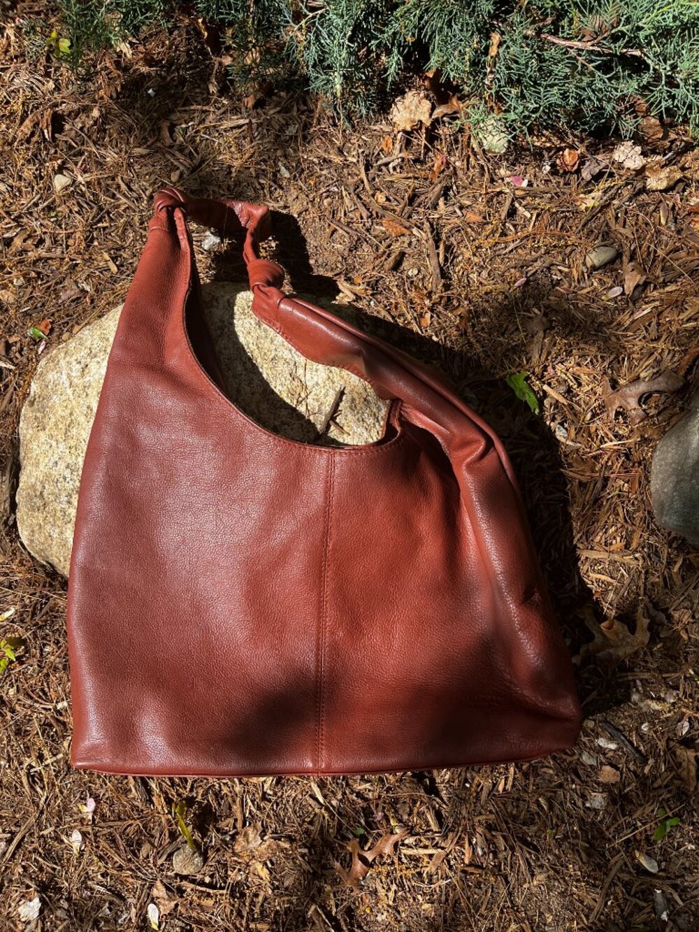 American Leather Co. Marietta Knot Slouchy Hobo Bag - Picture 6 of 7